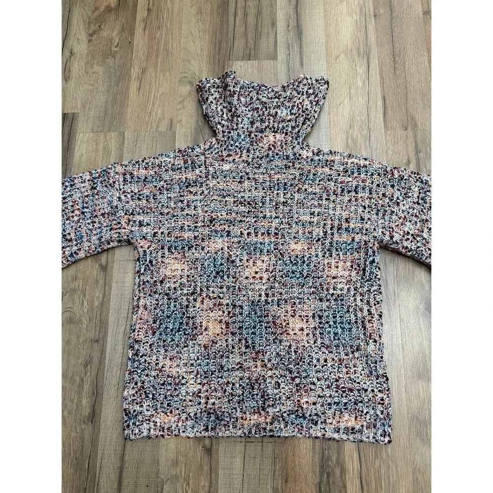 Art Class Kids‎ L Textured Multicolor Knit Sweater Pullover Colorful Cozy